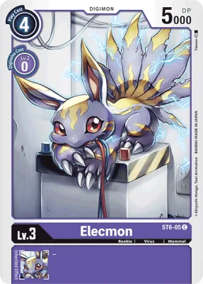 Elecmon, Digimon card ST6-05
