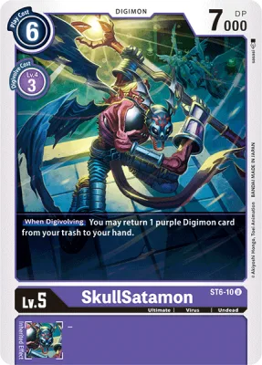 SkullSatamon, Digimon card ST6-10