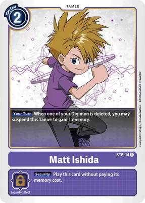 Matt Ishida, Digimon card ST6-14