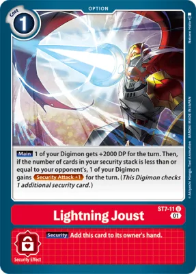 Lightning Joust, Digimon card ST7-11