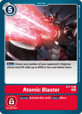 Atomic Blaster, Digimon card ST7-12