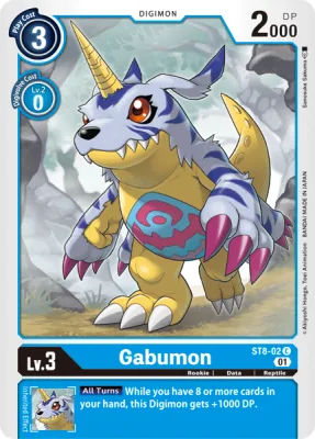 Gabumon, Digimon card ST8-02