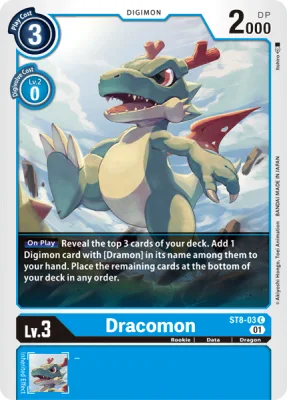Dracomon, Digimon card ST8-03
