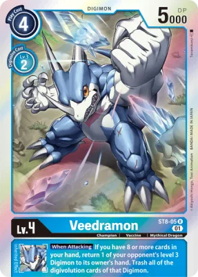 Veedramon, Digimon card ST8-05