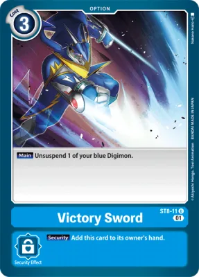 Victory Sword, Digimon card ST8-11