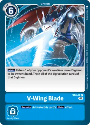 V-Wing Blade, Digimon card ST8-12