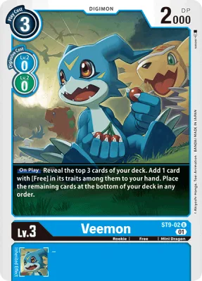 Veemon, Digimon card ST9-02