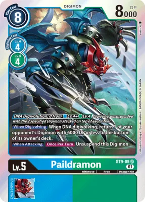 Paildramon, Digimon card ST9-05