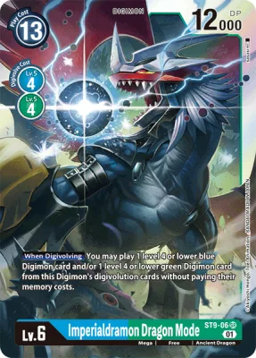 Imperialdramon Dragon Mode, Digimon card ST9-06