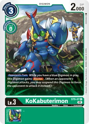 KoKabuterimon, Digimon card ST9-07