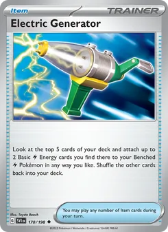 Electric Generator — Scarlet & Violet #170, 2023. Illustrated by Toyste Beach.