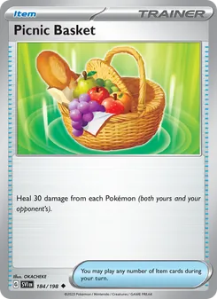 Picnic Basket — Scarlet & Violet #184, 2023. Illustrated by OKACHEKE.