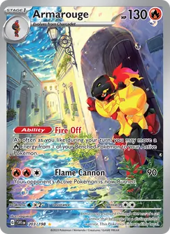 Armarouge — Scarlet & Violet #203, 2023. Illustrated by nagimiso.