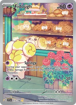 Fidough — Scarlet & Violet #213, 2023. Illustrated by Tika Matsuno.