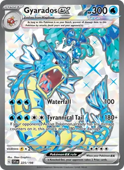 Gyarados ex — Scarlet & Violet #225, 2023. Illustrated by 5ban Graphics.