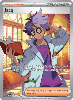 Jacq — Scarlet & Violet #236, 2023. Illustrated by GIDORA.
