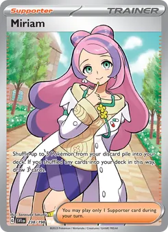 Miriam — Scarlet & Violet #238, 2023. Illustrated by Sanosuke Sakuma.