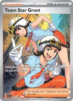 Team Star Grunt — Scarlet & Violet #242, 2023. Illustrated by nagimiso.