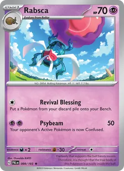 Rabsca — Paldea Evolved #099, 2023. Illustrated by Oswaldo KATO.