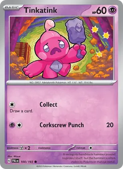 Tinkatink — Paldea Evolved #100, 2023. Illustrated by Mizue.
