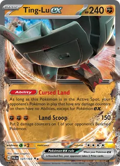 Ting-Lu ex — Paldea Evolved #127, 2023. Illustrated by 5ban Graphics.