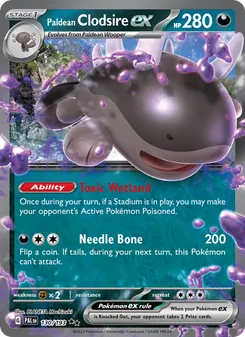 Paldean Clodsire ex — Paldea Evolved #130, 2023. Illustrated by PLANETA Mochizuki.