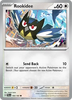 Rookidee — Paldea Evolved #164, 2023. Illustrated by Naoki Saito.