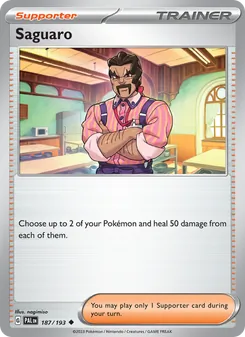 Saguaro — Paldea Evolved #187, 2023. Illustrated by nagimiso.