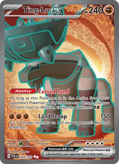 Ting-Lu ex — Paldea Evolved #243, 2023. Illustrated by 5ban Graphics.