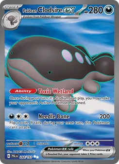 Paldean Clodsire ex — Paldea Evolved #244, 2023. Illustrated by PLANETA Mochizuki.