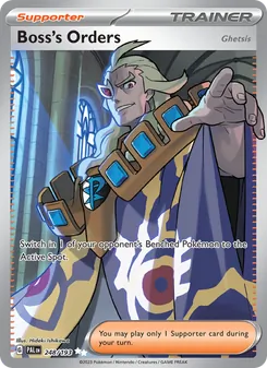 Boss's Orders — Paldea Evolved #248, 2023. Illustrated by Hideki Ishikawa.