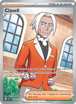 Clavell — Paldea Evolved #249, 2023. Illustrated by Sanosuke Sakuma.