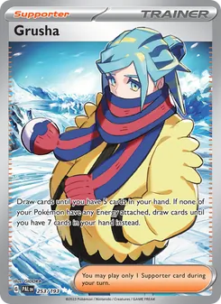 Grusha — Paldea Evolved #253, 2023. Illustrated by GIDORA.