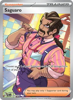 Saguaro — Paldea Evolved #255, 2023. Illustrated by nagimiso.