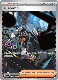 Giacomo — Paldea Evolved #267, 2023. Illustrated by KIYOTAKA OSHIYAMA.