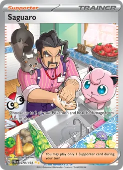 Saguaro — Paldea Evolved #270, 2023. Illustrated by Sanosuke Sakuma.