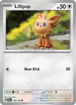 Lillipup — Obsidian Flames #170, 2023. Illustrated by Yuka Morii.