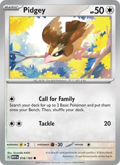 Pidgey — 151 #016, 2023. Illustrated by Oswaldo KATO.
