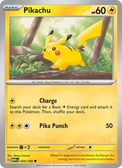 Pikachu — 151 #025, 2023. Illustrated by Naoyo Kimura.