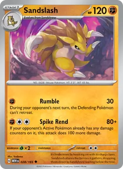 Sandslash — 151 #028, 2023. Illustrated by kodama.