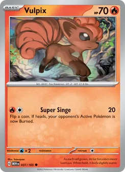 Vulpix — 151 #037, 2023. Illustrated by kawayoo.