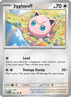 Jigglypuff — 151 #039, 2023. Illustrated by saino misaki.