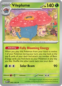 Vileplume — 151 #045, 2023. Illustrated by Sekio.
