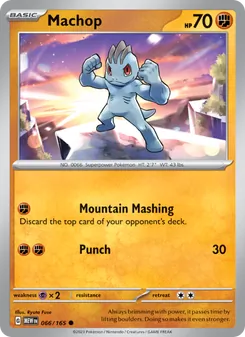 Machop — 151 #066, 2023. Illustrated by Ryuta Fuse.