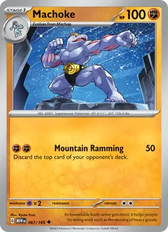 Machoke — 151 #067, 2023. Illustrated by Ryuta Fuse.