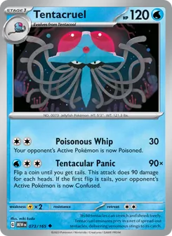 Tentacruel — 151 #073, 2023. Illustrated by miki kudo.