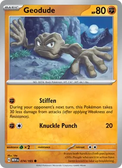 Geodude — 151 #074, 2023. Illustrated by Uta.
