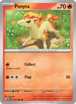 Ponyta — 151 #077, 2023. Illustrated by Nurikabe.