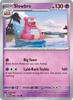Slowbro — 151 #080, 2023. Illustrated by OKACHEKE.