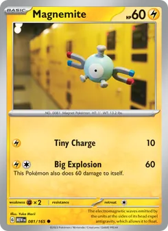Magnemite — 151 #081, 2023. Illustrated by Yuka Morii.
